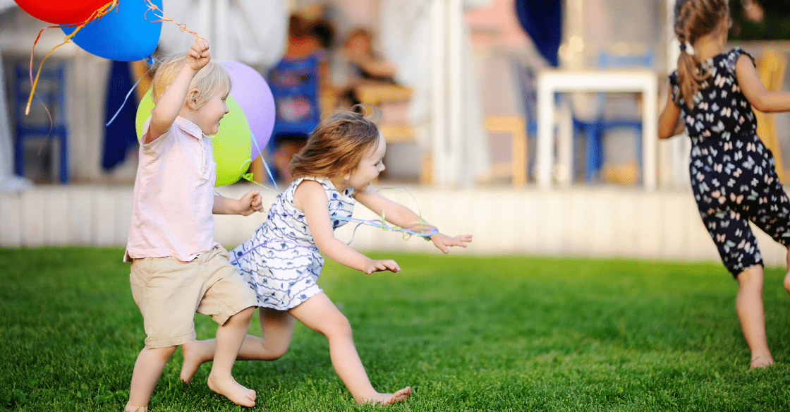 Kid's backyard birthday party